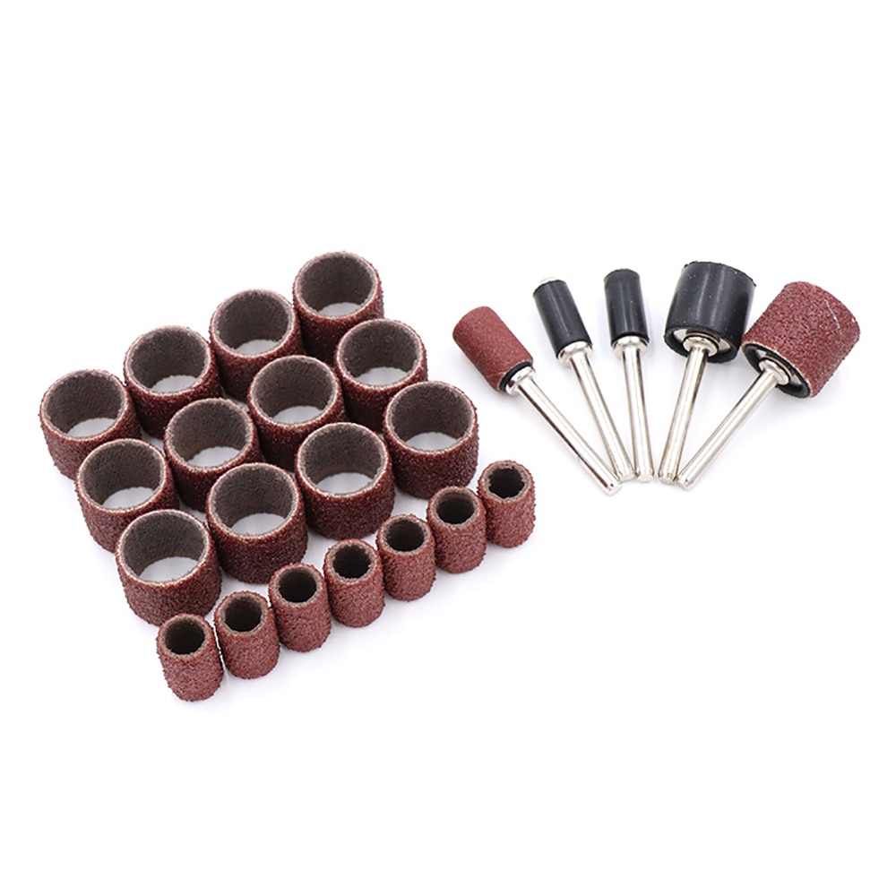 1/4 ''1/2'' bandes de ponçage manches de tambour 80-600 grain pour Dremel lime à ongles manucure