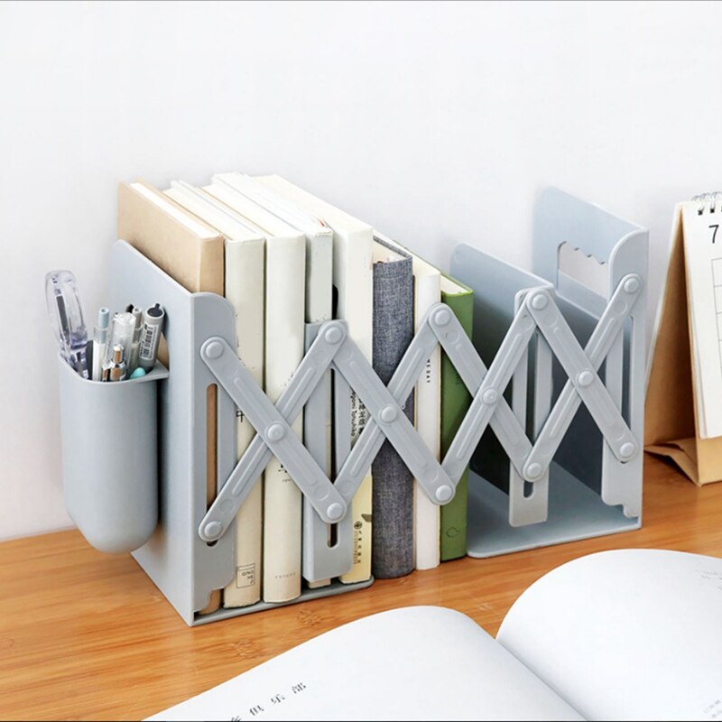 Verstelbare Boek Houder Boekensteunen Met Pen Houder Studenten Bureau Tijdschrift Bestand Houder Organizer Office Boek Stand Rack