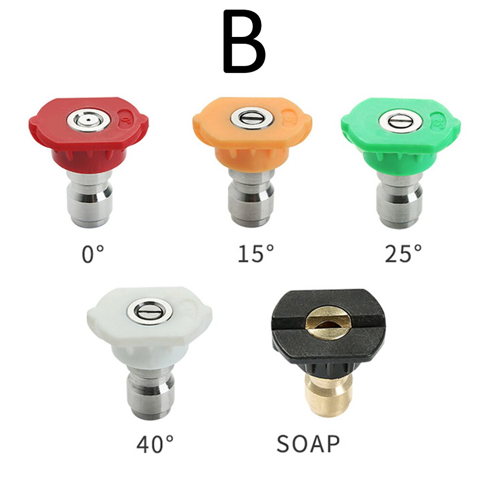 Pressure Car Washer Soap Spray Nozzles Pump Foamer Lance Jet 14mm M22 Socket 1/4" Quick Release Snow Foam Cleaning Tool: Type B