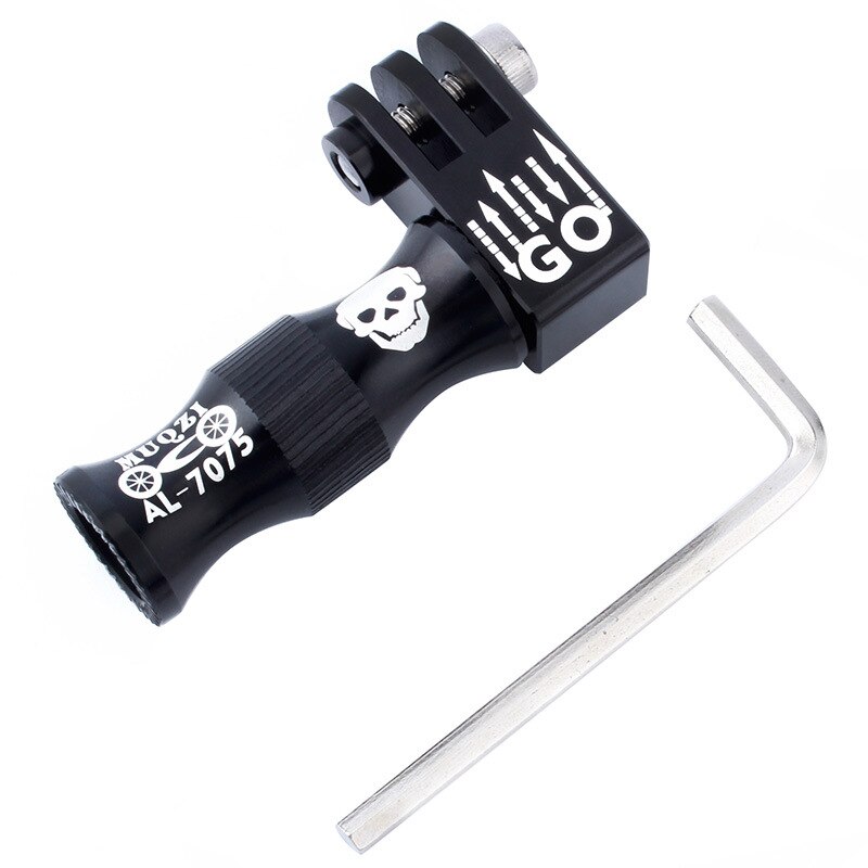 Cycling Quick release Action Camera fixed Bracket MTB Road Bike Hub QR Aluminum Alloy M5 Camera Mount Holder Bicycle Accessories: Yellow