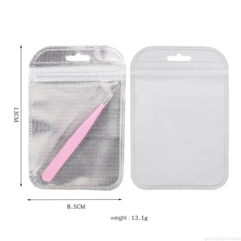 Pince à épiler à sourcils à pointe en acier inoxydable 4 couleurs avec sac pinces à sourcils pour les yeux accessoire outil de maquillage d'épilation TSLM1