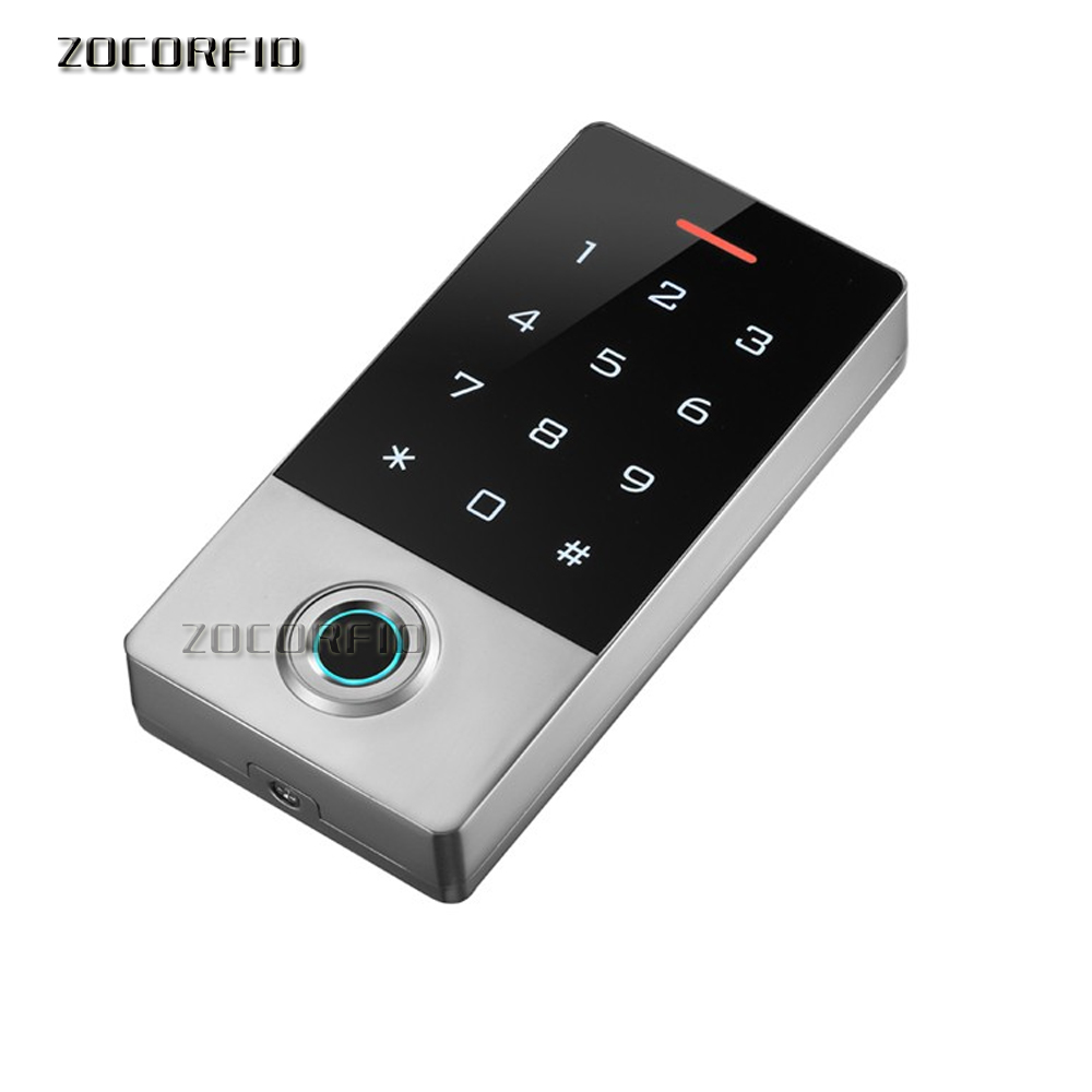 125KHZ ID Outdoor Fingerprint password keypad access control reader for security door lock system gate opener