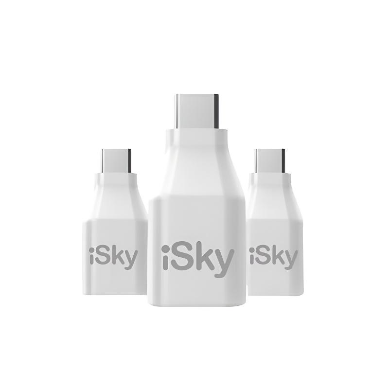 iSky Phone Adapters Type-C to USB 3.0 Adapter OTG Data Transmission for Macbook iPad Pro USB Flash Drives Laptops Converters