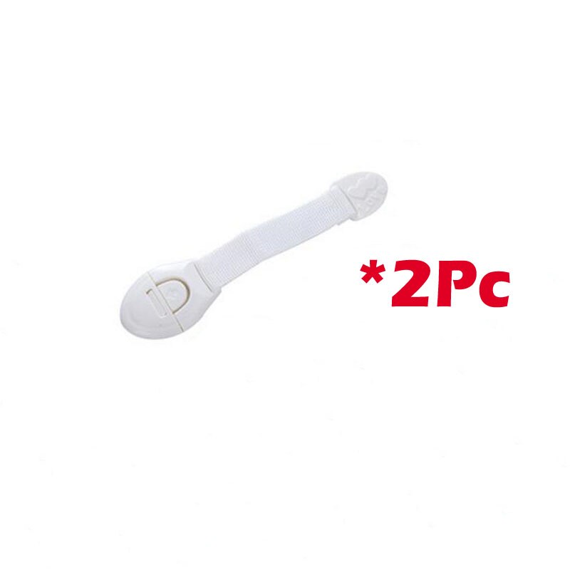 Safety Doors Drawers Locks Kids Buckle Cabinet Lock Portable Plastic Safety Wardrobe Lock Protection From Children on Furniture: 2Pc