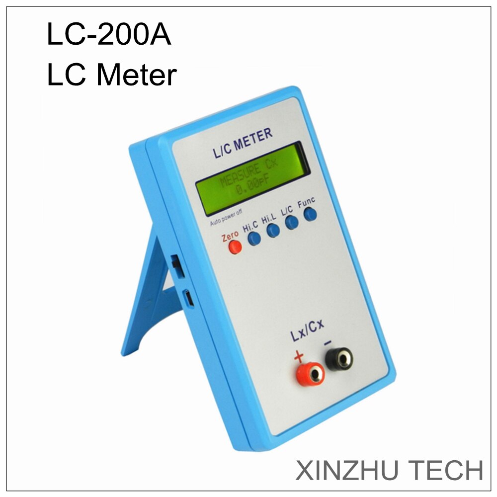 LC-200A Handheld L/C Meter Inductance Capacitance Meter Digital Bridge LCR Table Yellow LCD Display Inductance Capacitance Meter