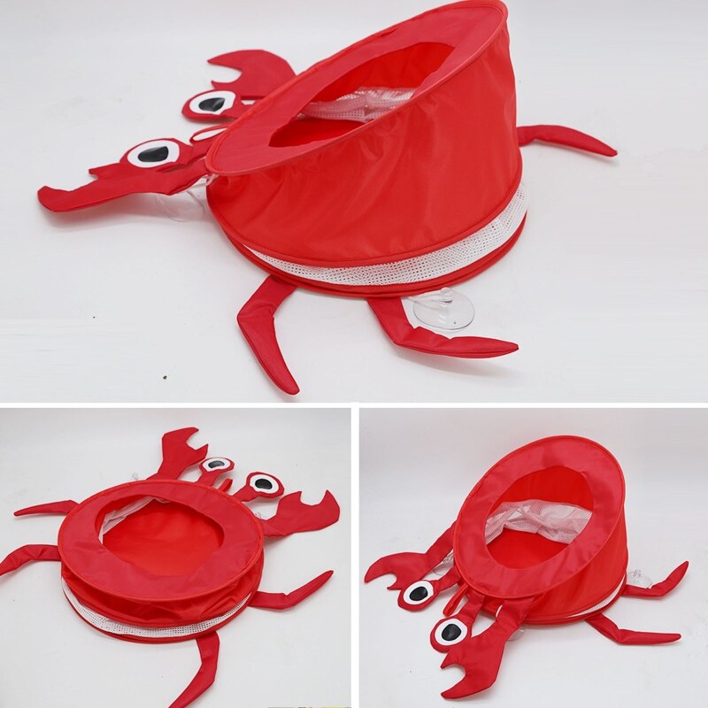 Baby Bad Speelgoed Opslag Organiser Met Adhesive Haken Voor Opknoping Opvouwbare Krab Tassen Hoge Grade Plastic Gemaakt Pasen