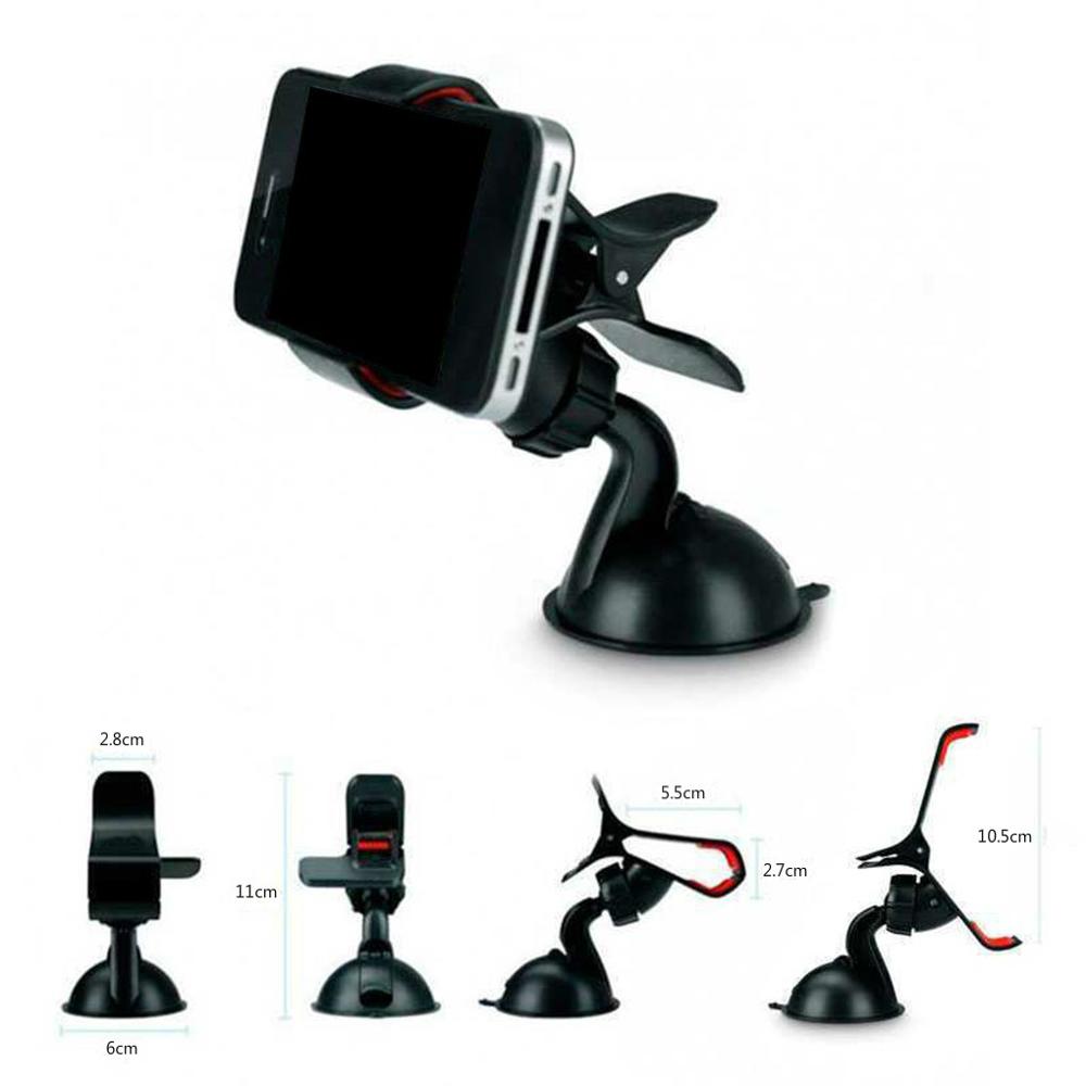 Universele Auto Telefoon Clip Houder Auto Voorruit Stand Met Zuignap Voor Mobiele Telefoon Mobiele Gps