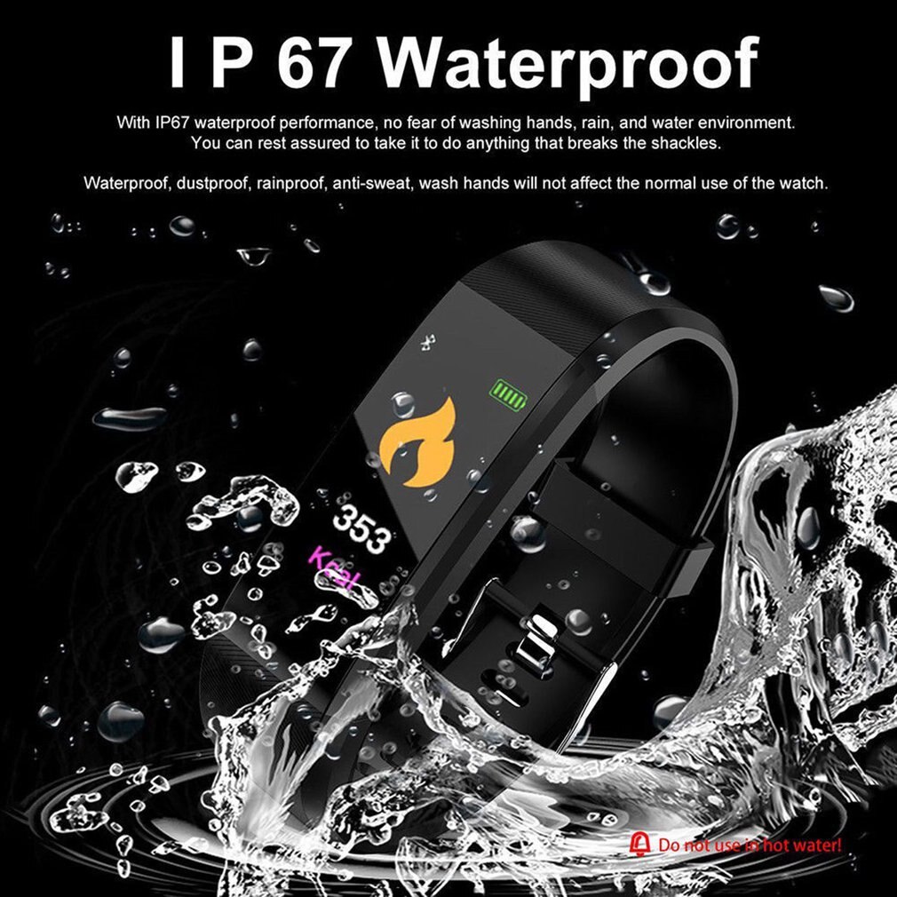 Versione globale Bluetooth Smart Watch Sport salute impermeabile Fitness Smart Watch Activity Tracker bracciale da polso