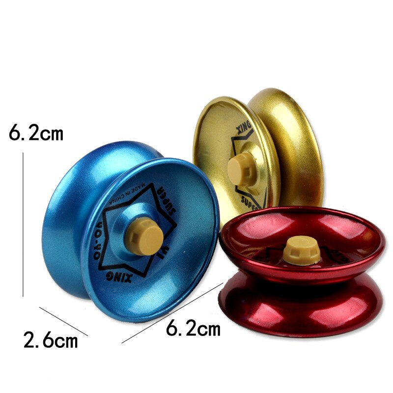 1pc yoyo alumiiniseoksesta kierre temppu yo-yo kuulalaakeri aloittelijoille aikuisille lapsille klassinen mielenkiintoinen lelu