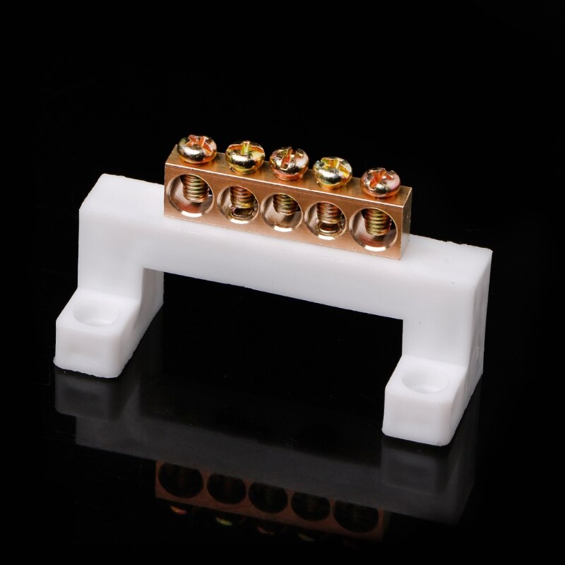5 posición bloques de terminales eléctricos regleta de bornes en tira con barrera tornillo conector de cable barrera Bar