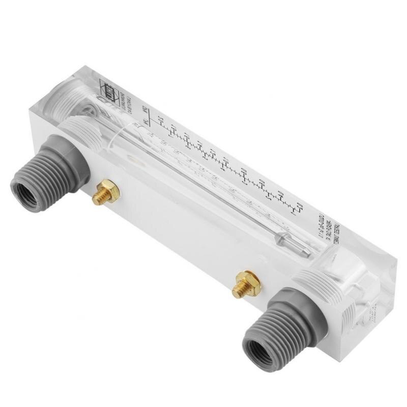 Paneltype glas væske flowmåler vand flow måler 0.2-2 gpm /1-7 lpm