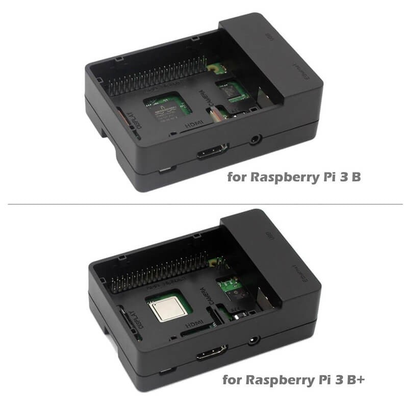 Bescherming Kit Voor Raspberry Pi 3B + 4B Case Met Koelventilator Aluminium Heatsinks Black Box Shell Voor Raspberry Pi case
