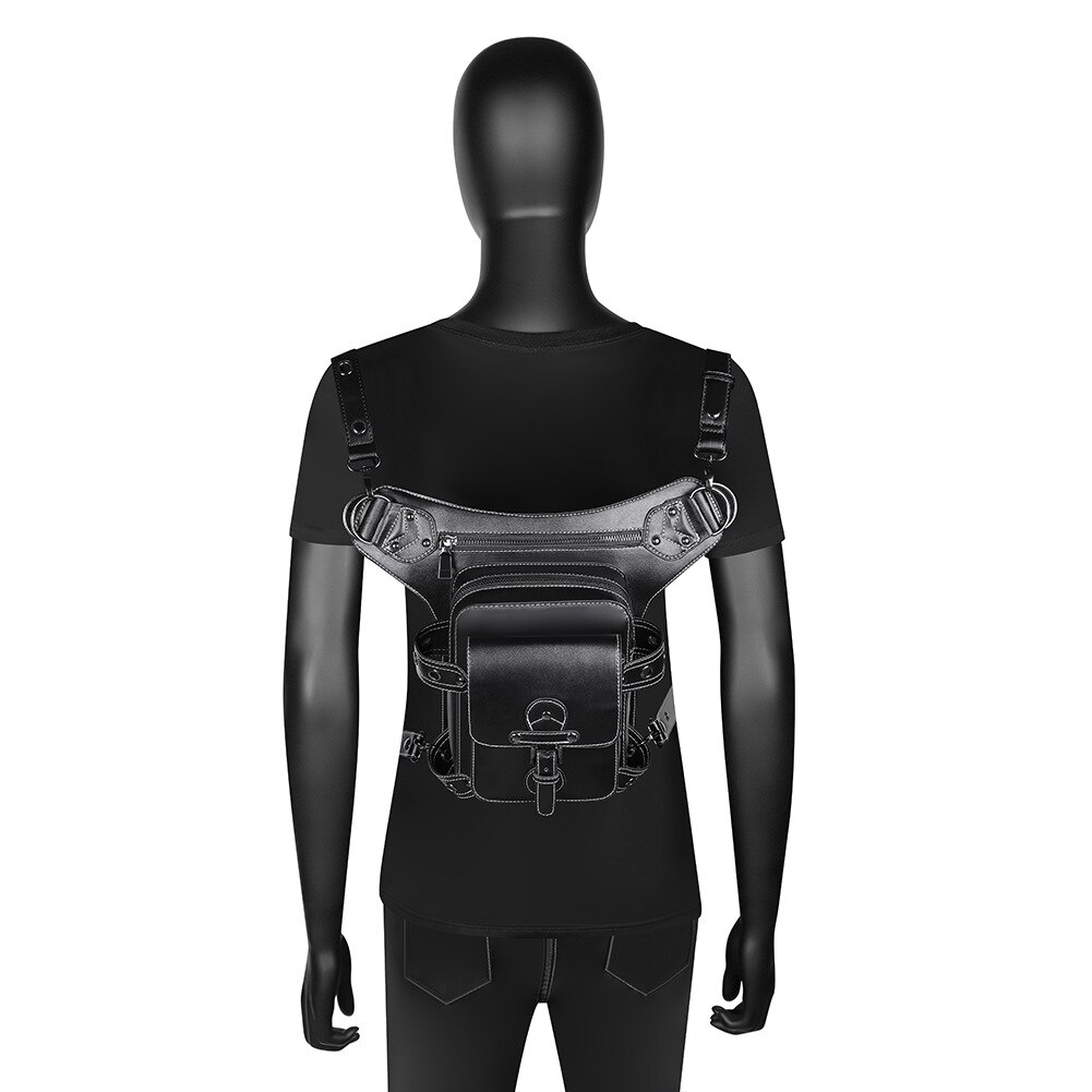 Sommer Punk multifunktionale draussen ritter taille Pack motorrad tasche