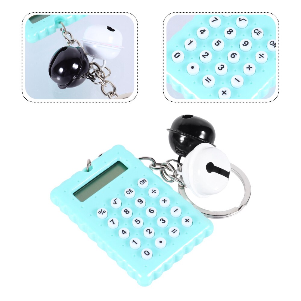 Mini Calculator 8-Digit Display Calculator Portable Pocket Calculator Stationery: Green