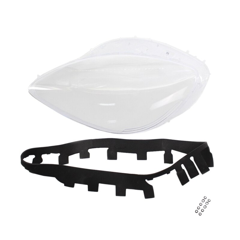 Linker Koplamp Lens Covers Voor Chevrolet C6 Corvette 2005 Met Zwarte Bekleding Pakkingen Seal Kit & 10Pcs fix Moer Snaps