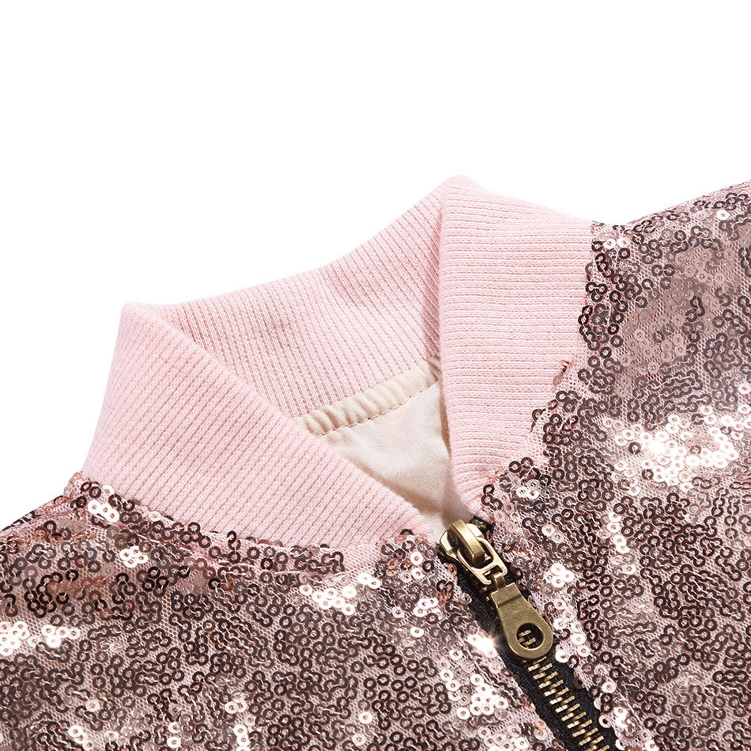 LOLANTA Dzieci dziewczyny jazz kurtka z cekinami długi płaszcz z rękawami błyszczące w jednolitym kolorze ubrania biodro-chmiel taniec występ na scenie odzież na co dzień