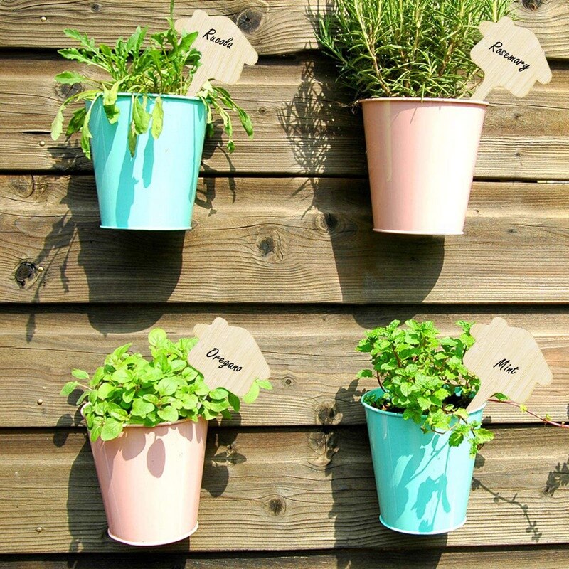 50 Pcs Bamboo Plant Seed Label Vegetable Garden Mark Nursery Garden Plant Insert