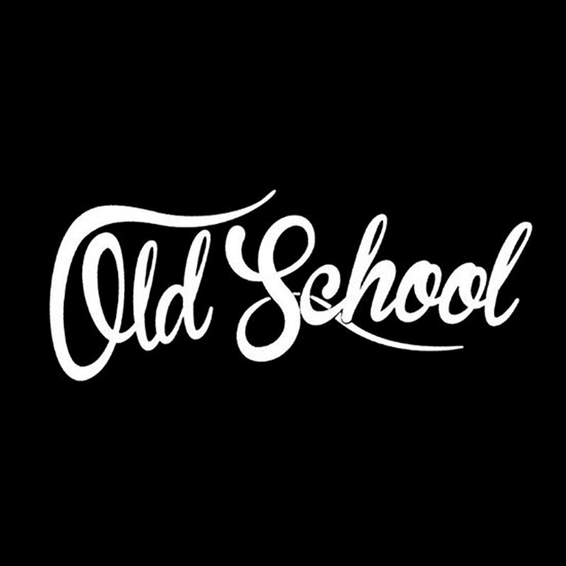 Old School Car Sticker Auto Euro Vinyl Oldstyle Vintage Vinyl Decals Waterproof: WT