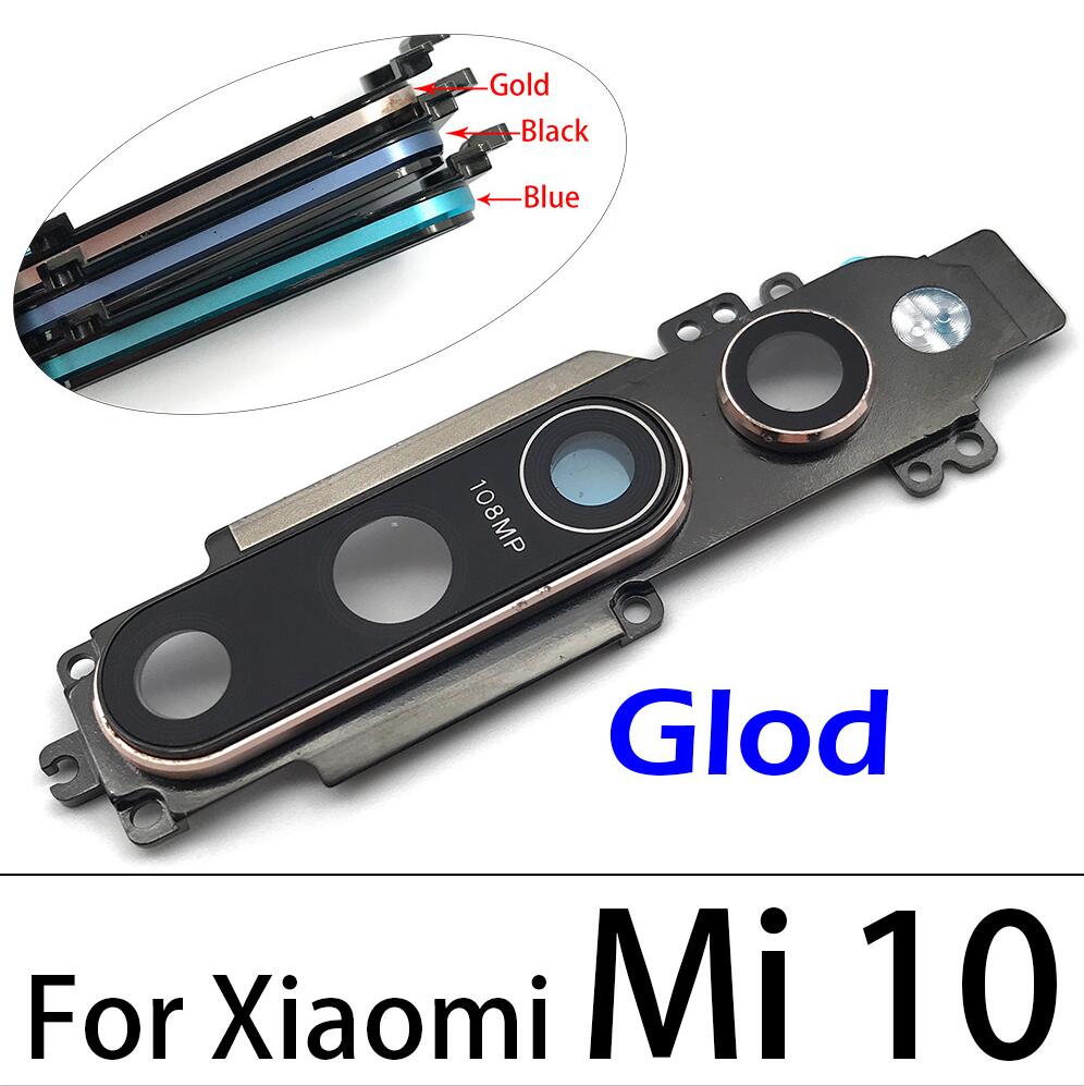 Achteruitrijcamera Glas Lens Back Camera Glass Cover Voor Xiaomi Mi 10 Pro Mi10: Mi10  Gold