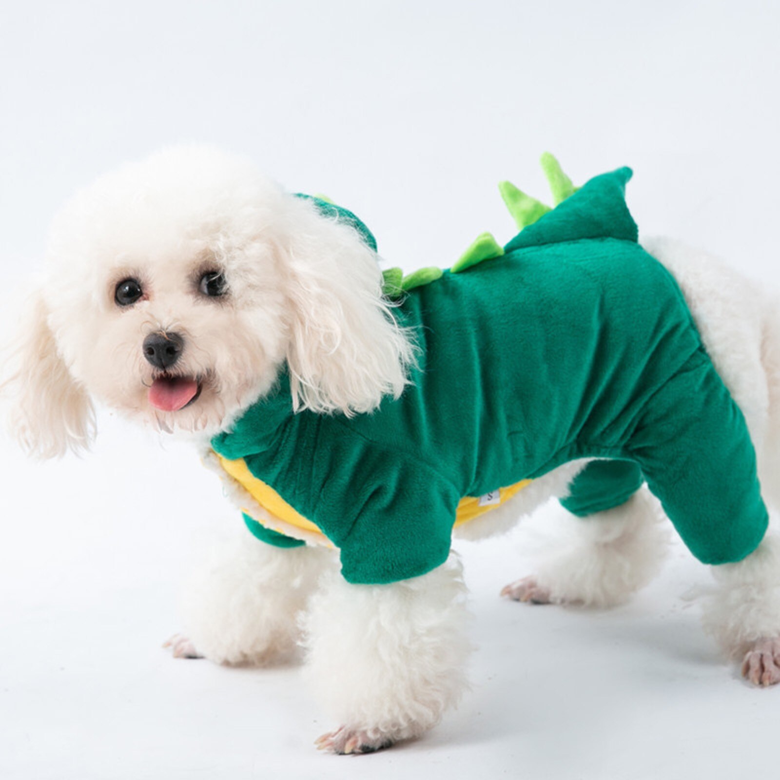 Halloween Dinosaurus Hond Kleding Voor Kleine Honden Hond Kostuum Huisdier Dino Hoodie Voor Kleine Middelgrote Honden, groen Leuke Ubranka Dla Psa
