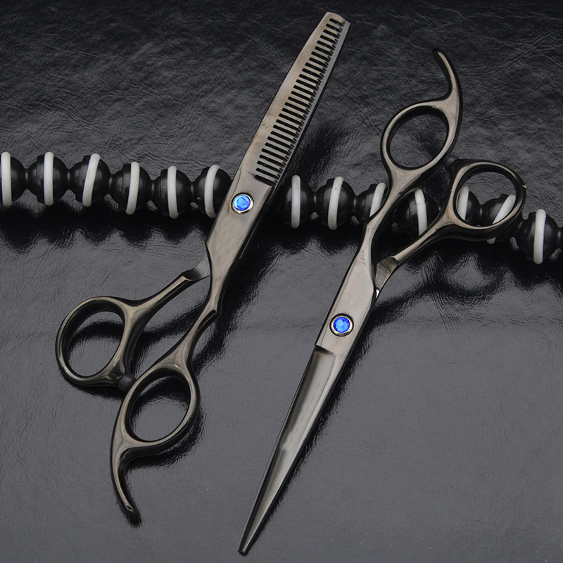 6 Inch Professionele Kappers Schaar Haar Knippen Dunner Schaar Scharen Barber Salon Tool Voor Kapper: Oranje