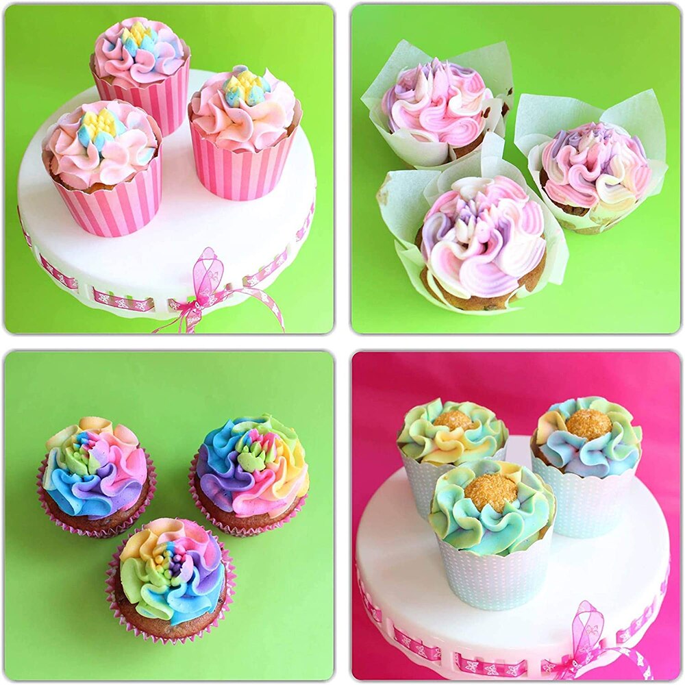 3 Stks/set Russische Bloem Icing Piping Nozzles Cake Decoratie Nozzle Icing Piping Decorating Tips Gebak Cupcake Decoratie Gereedschappen