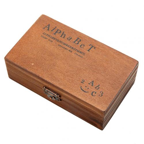 Assorted Stamp 70Pcs/Set Wooden Numbers English Letters Dates Alphabet Stamps Diary Paper Decor Office School Supplies: Orthography