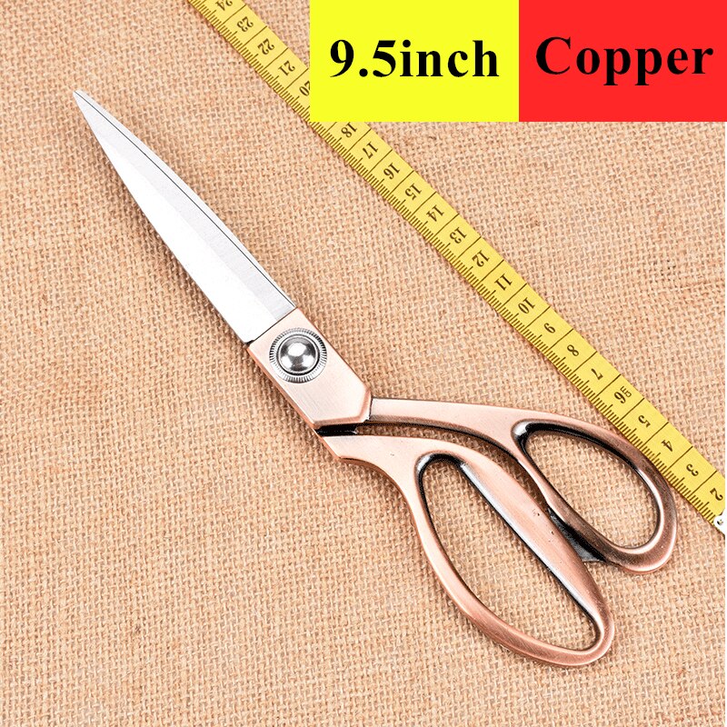 Professionele Goud Rvs Schaar Handwerk Gereedschap Kleermaker Schaar Borduren Naaien Kleding Stof Schaar: Copper 9.5 Inch