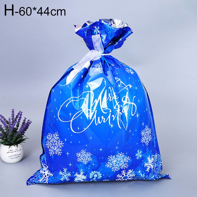 Kerst Cadeau Zakken Leuke Diverse Stijlen Goody Bags Cadeaupapier Feestartikelen Voor Kerst Candy Tas Met Linten: H
