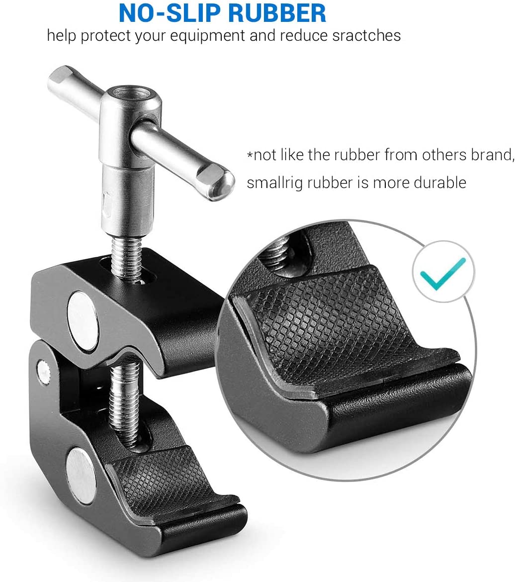 Smallrig Aluminium Dual Krab Tangen Clip Super Clamp Voor Dslr Rig Lcd Monitor Studio Light Magic Arm Camera