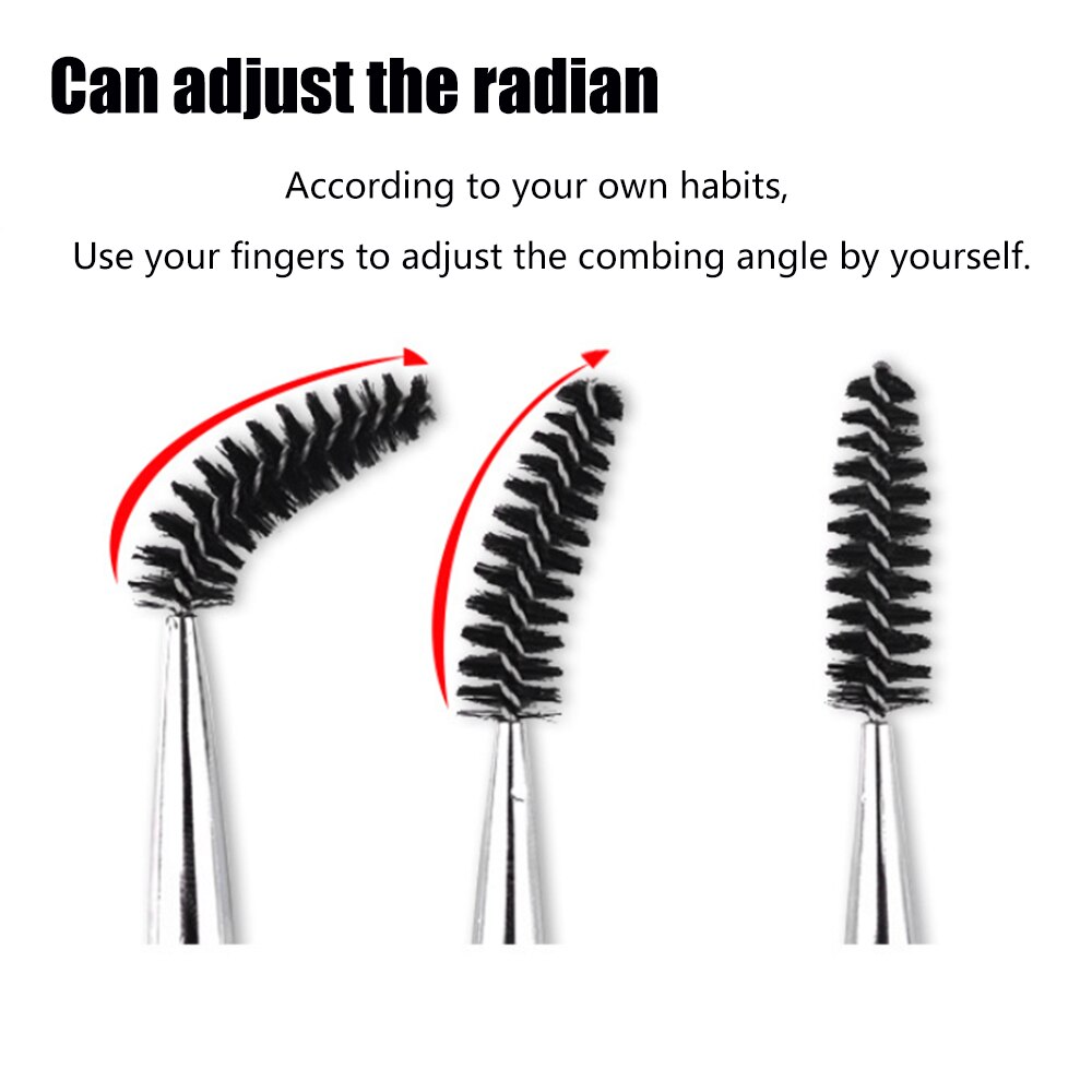 Eyelash Brush Reusable Spoolie Micro Eyebrow Lash Brush Extension Supplies Mascara Wand Applicator Makeup Lash Eyelash Brushes