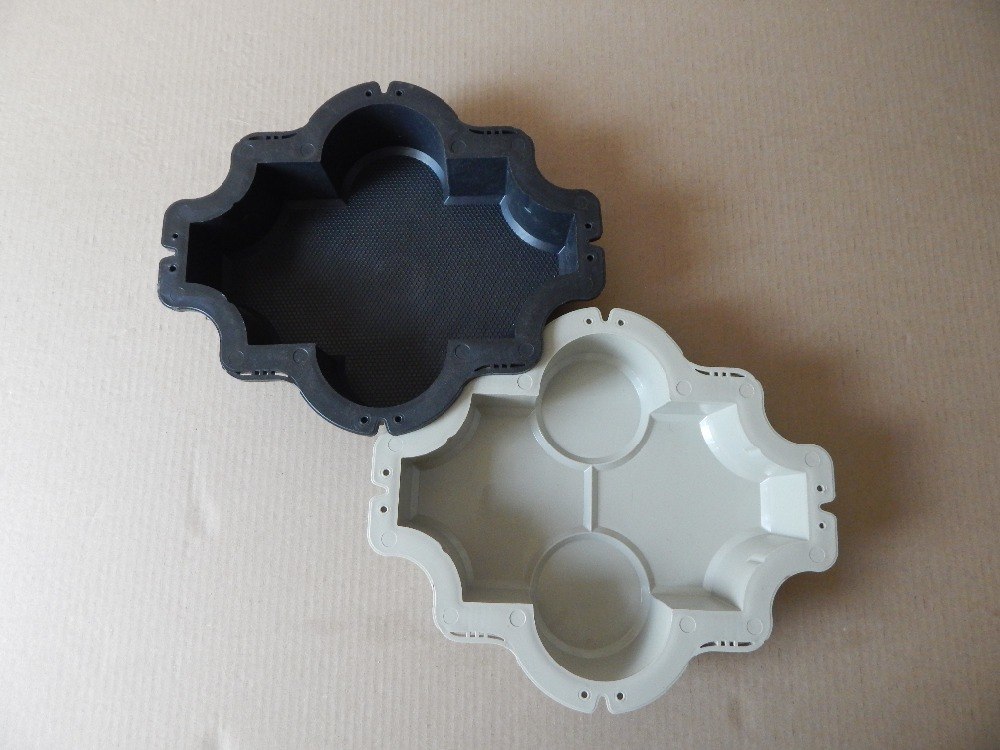 Plastic Molds for Concrete Paving Slabs Wall Stone Cement Tiles "Clover Stone" Paving Slabs Plastic molds BEST PRICE