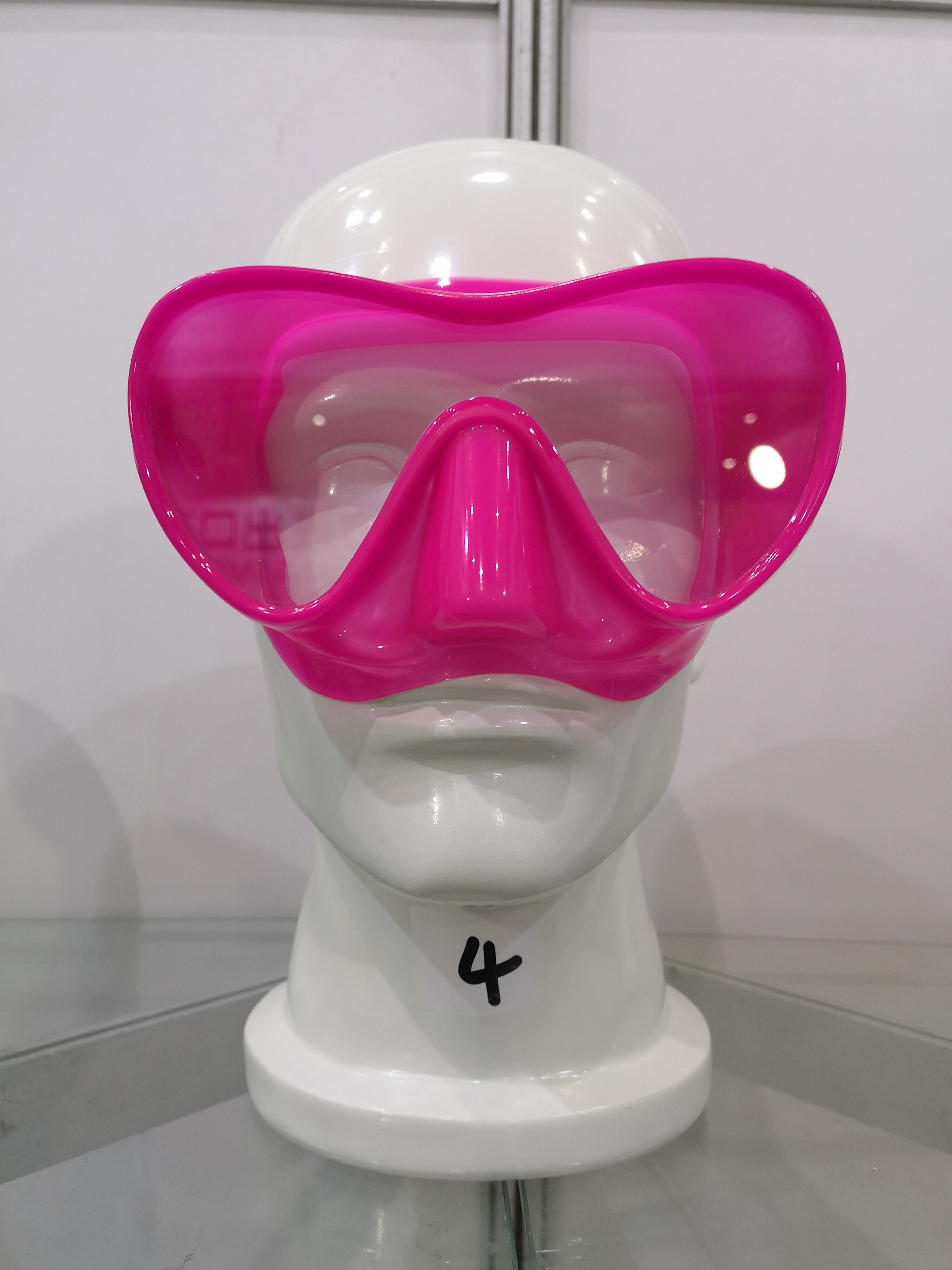 Professional Silicone Diving Mask - Tempered Glass - Adult & Kids - Underwater Sports Scuba Gear: Pink
