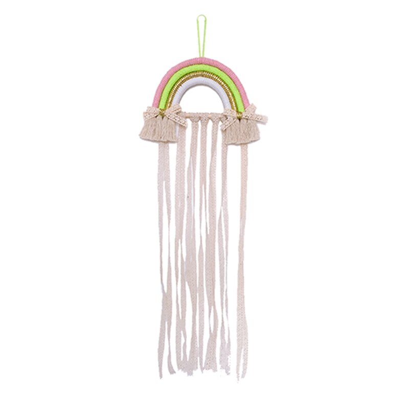 Ins Handgemaakte Decoratie Diy Macrame Opknoping Wandtapijten Regenboog Photo Props Home Decor Nursery Decor Nordic Kinderkamer: S4