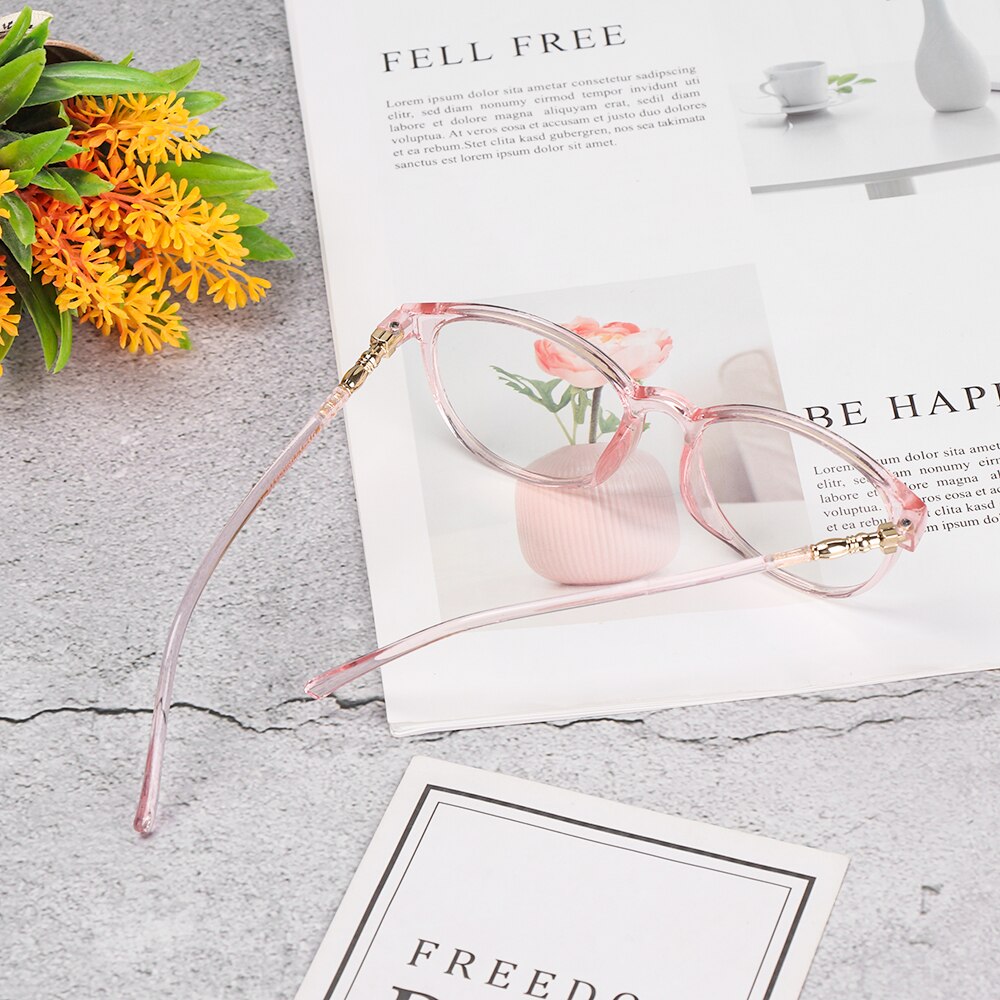 Retro Flat Lens Eyeglasses Transparent Computer Glasses Anti Blue Rays Spectacles Flexible Portable Glasses Accessories