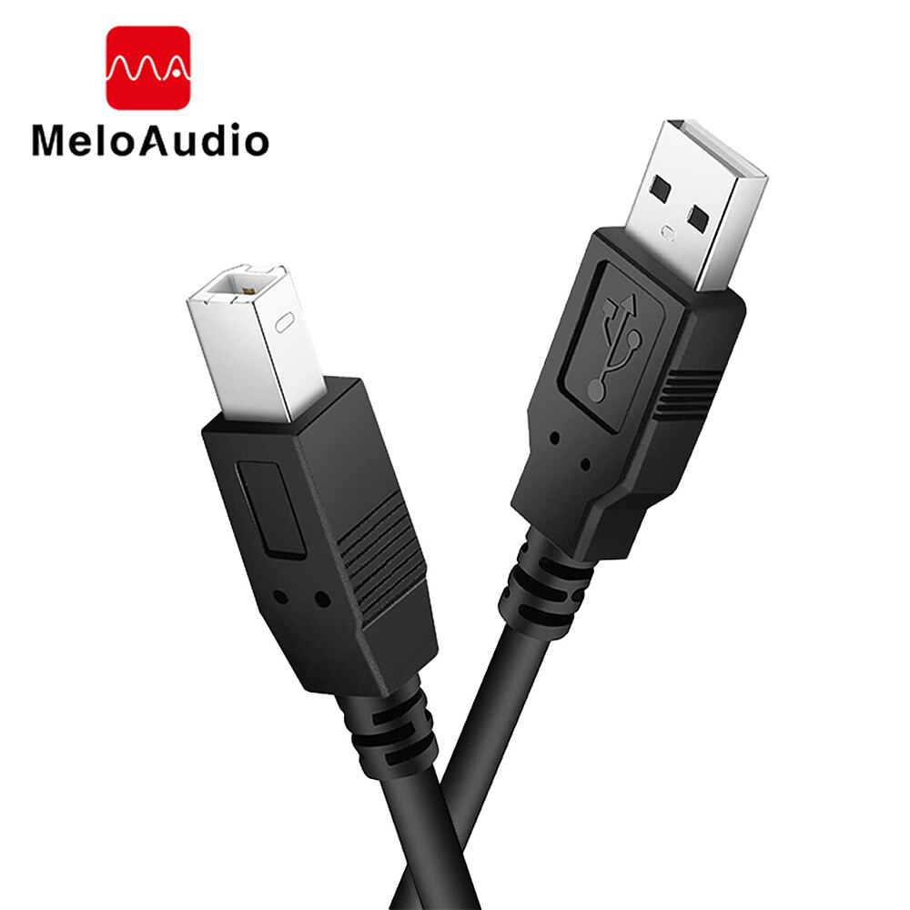 Meloaudio Usb 2.0 Midi Kabel Type A Naar Type B High Speed Cord Printer Kabel Voor Audio Interface Midi Keyboard mixer Speaker Mac