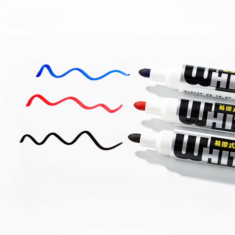 Hurtigttørre permanent whiteboard tusch 12 stk skole klasseværelse whiteboard pen elev tegning maleri graffiti pen bm -318