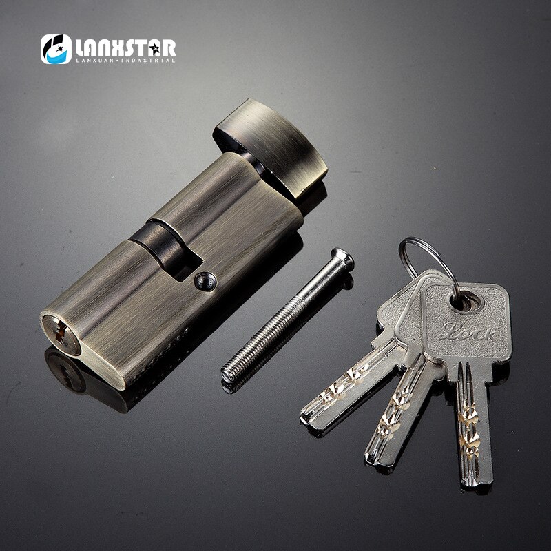 1 pcs Grade Copper Core Anti-theft door Locks Cylinder Security Locking Cylinders Small 70mm Lock Wooden Door Lock Core