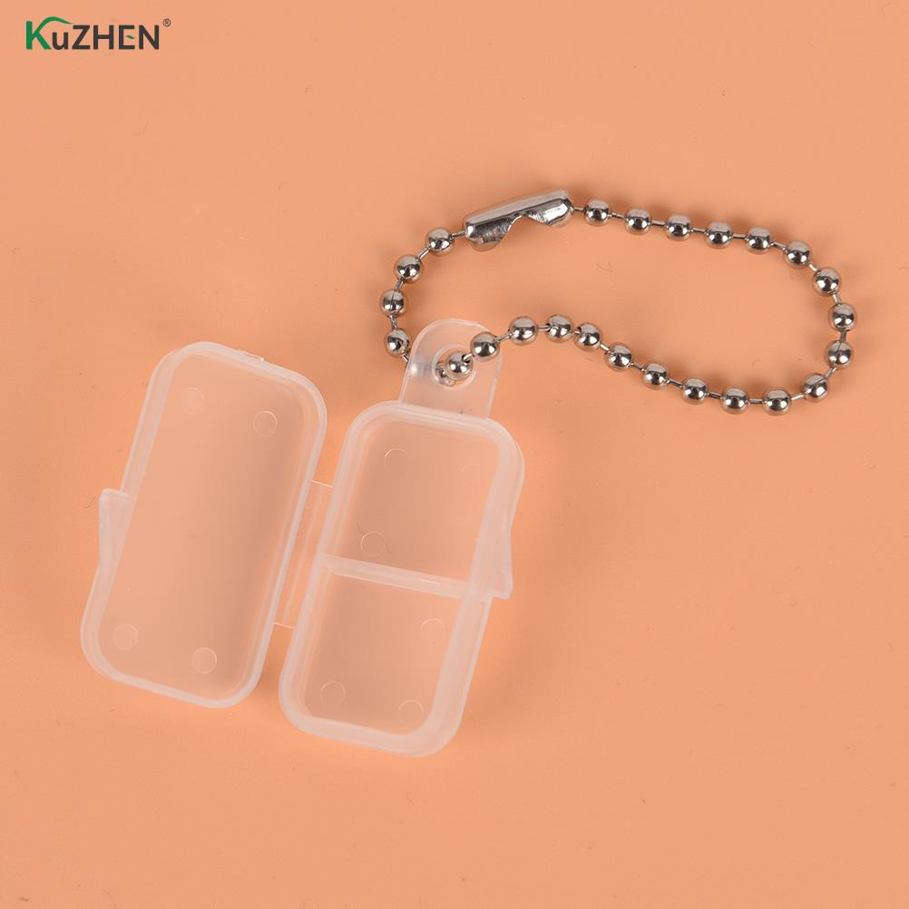 Knop Batterij Opslag Beschermende Houder Hard Case Fit Voor 312 #10 #675 # Gehoorapparaat Clear Plastic Batterij case Batterijen Doos