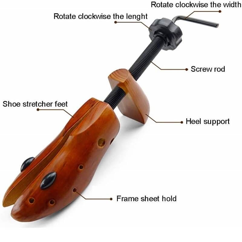 Houten Schoen Brancard Unisex 1Pcs Schoenen Boom Shaper Rack, hout Verstelbare Flats Pompen Laarzen Expander Bomen Maat S/M/L Man Vrouwen