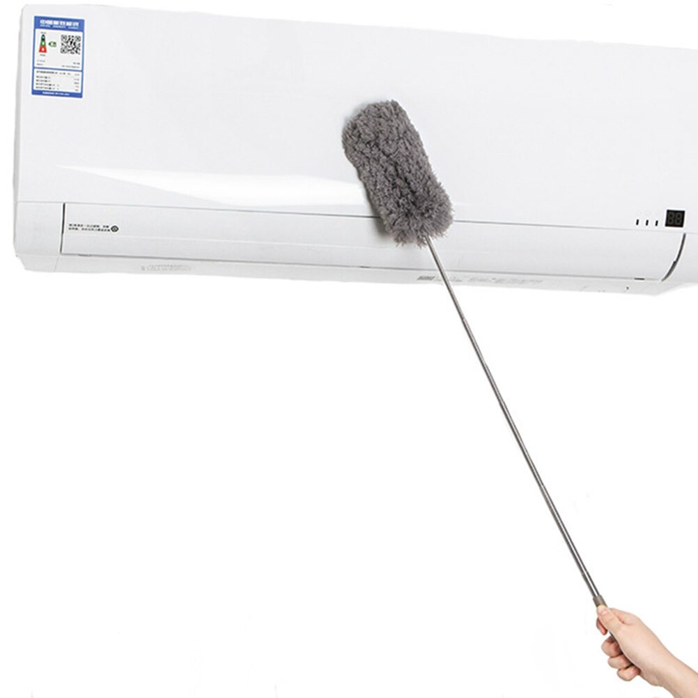 Mikrofaser Staubtuch Einfach Griff Erweiterbar Griff für Decke Fans Jalousien Möbel FensterläHöhle (Grau)