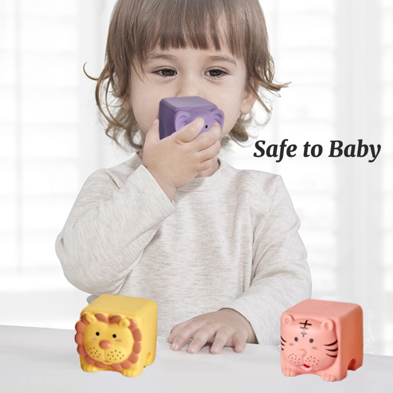 Kids Shower Bathtub Toys Cute Blocks Baby Shower Toys Blocks Bathtub Kids Play Water Games Tool Kids Bathing Supplies