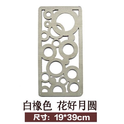 Chinese solid wood screen folding decoration partition hollowed hanging screen screen partition 19X39cm: 13