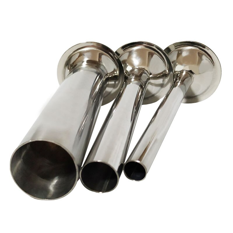 3pc/ set livsmedelsklassat rostfritt stål handgjorda korvrör 7.5/5.7cm bas köttkvarn fyllning köttrör korvfyllning