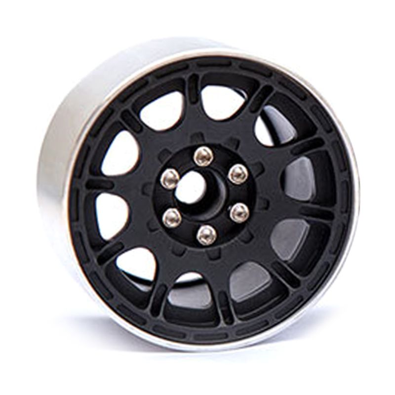 2.2 tommers metall beadlock hjulfelg til trx 4 90046 rr10 universell rc beltebil  p31b: Bk