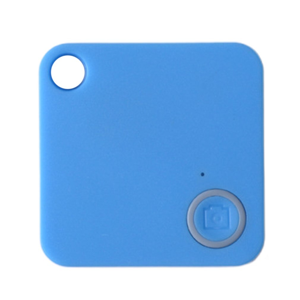 Square Anti Lost Device Intelligent Mobile Phone Wallet Key Prevent Loss Two Way Anti Loss Alarm Finder: Blue