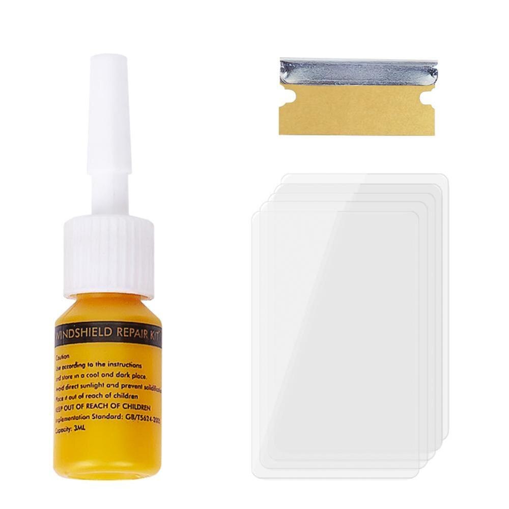 Auto Glass Scratch Crack Restore Tool Car Windshield Repair Resin Kit DIY Car Window Repair Tools Window glass Curing Glue: Default Title