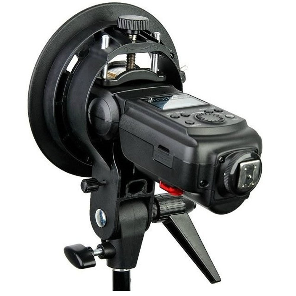 GODOX 40x40cm Flash Softbox de speedlite + S tipo de soporte estable Bowen montaje Flash soporte de montaje plegable Softbox Kit de caja