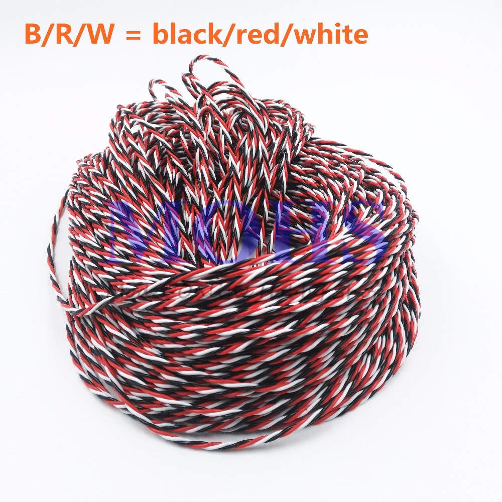 5meter/10meter 22AWG 60cores twisted servo lead extension cable servo extended cable wire twisted cable for servo extension