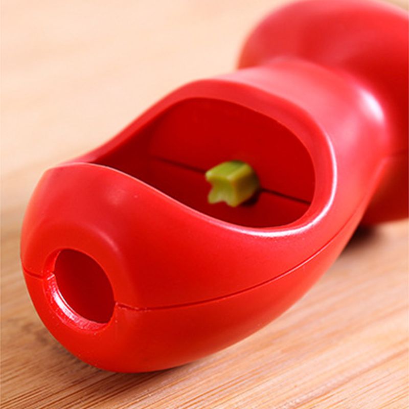 Creatieve Vinger Druk Cherry Corer Pitter Tool Fruit Zaad Remover Plasitc Huller